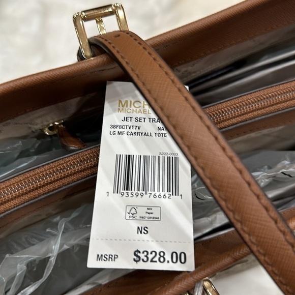 NWT Michael Michael Kors Jet Set Travel Lg MF Carryall Tote - Picture 7 of 7